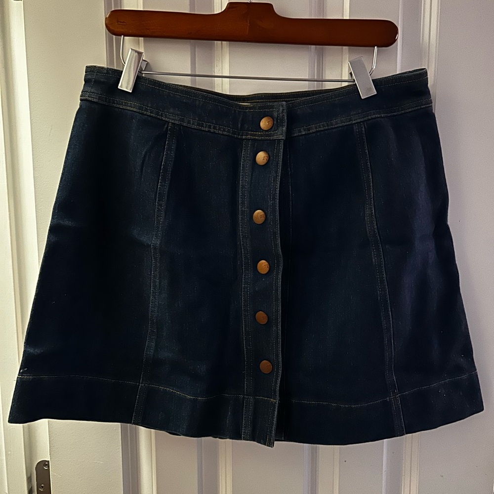 Madewell Denim mini skirt